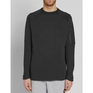 Nike Sportswear Tech Fleece Black Crew Pullover Sweatshirt Mens Large